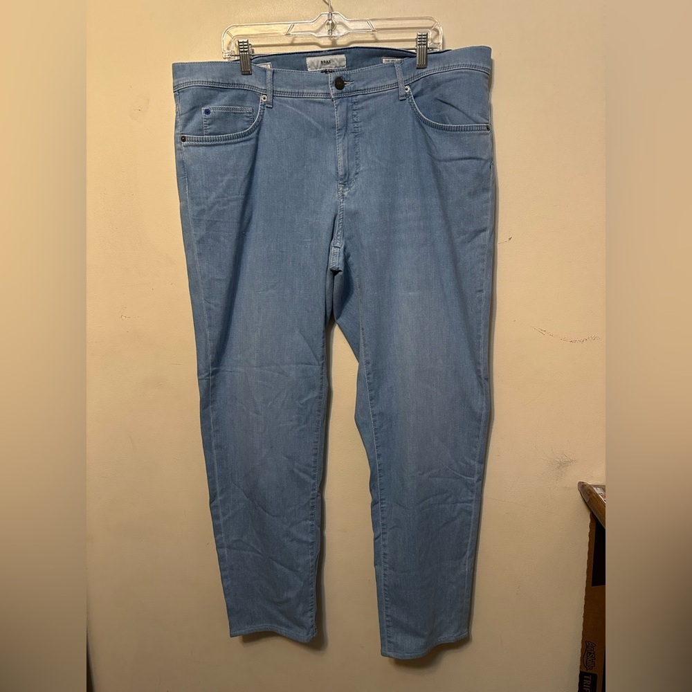 BRAX Ultralight Cadiz Jeans Size 40x34 Blue Straight Lightest‎ Denim Stretch